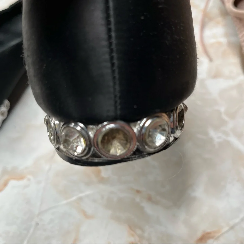 Jeffrey CAMPBELL Becca Ballet Flats - Becca Black Embellished Flats 8.5